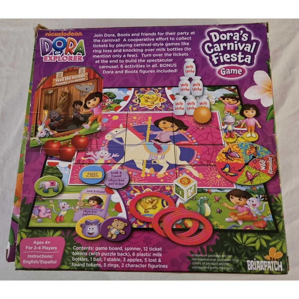 Dora The Explorer Dora's Carnival Fiesta‎ Game Briarpatch Nickelodeon Incomplete